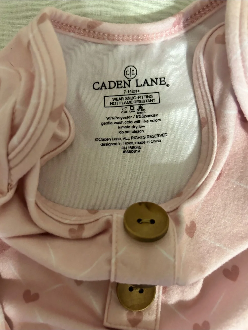Two Caden Lane NewBorn Baby Girl Knotted Night Gowns 7-14 lbs/EUC